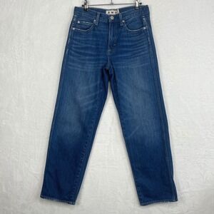 AMO Valentina Straight Leg Jeans Women's Size 25 Dark Wash Cotton Made in USA